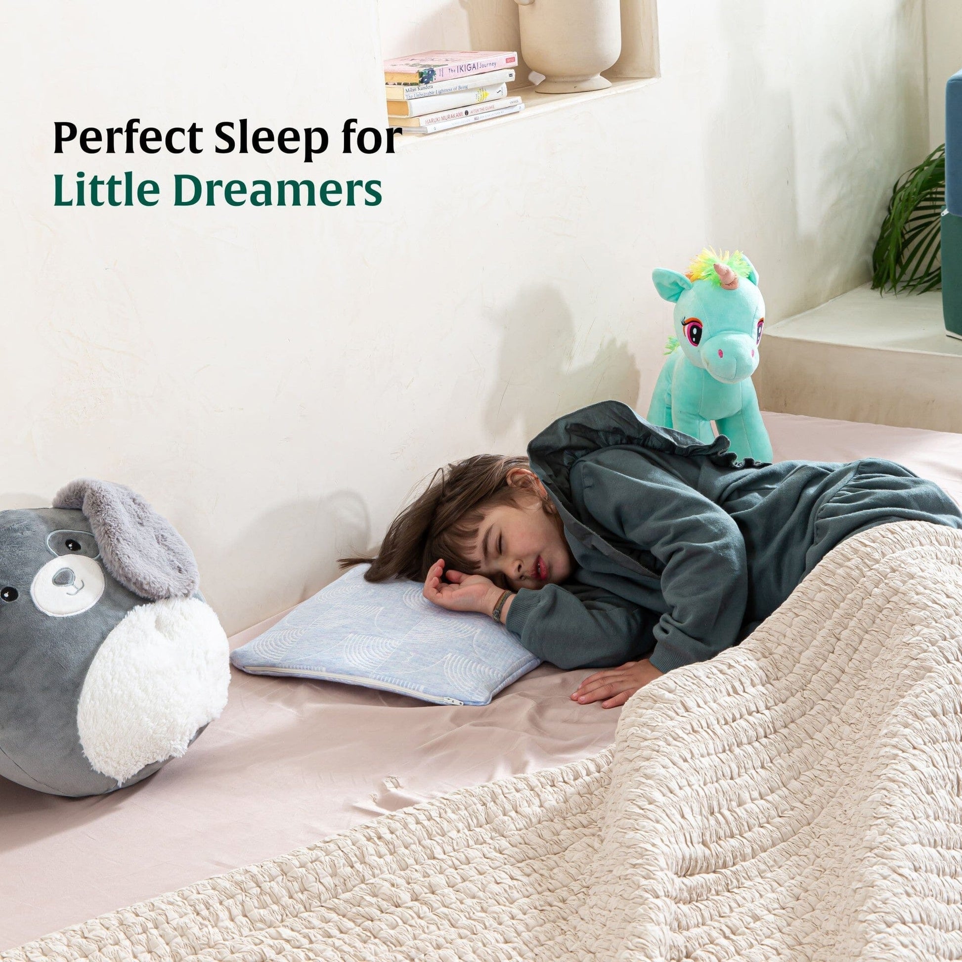 Little Dreamers-TinyComfort Kids Memory Foam Pillow (1-3 Years) Baby-1-3 Years-Pillow The White Willow 