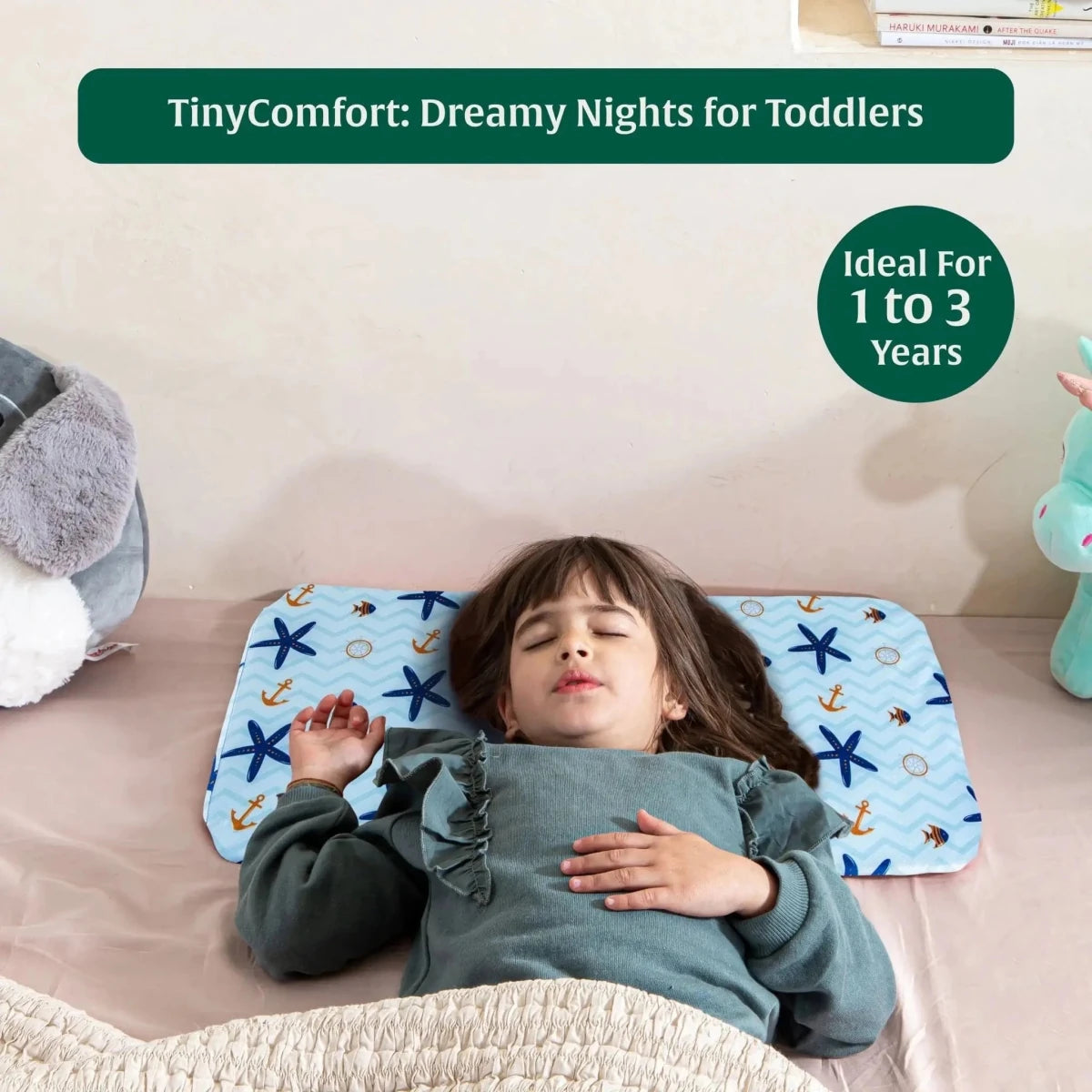 Little Dreamers - TinyComfort Kids Memory Foam Pillow (1 - 3 Years) - Baby - 1 - 3 Years - Pillow - The White Willow