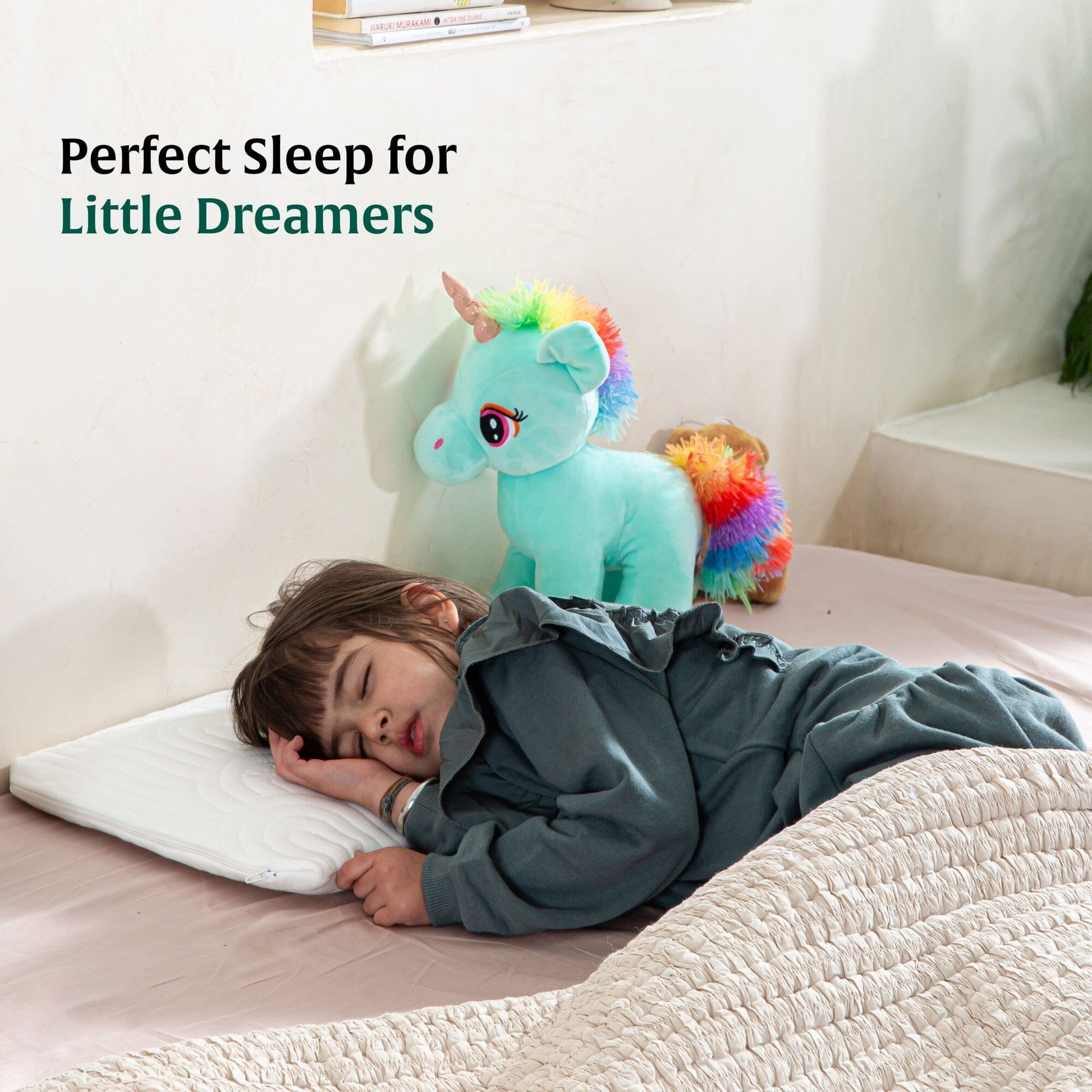 Little Dreamers-TinyComfort Kids Memory Foam Pillow (1-3 Years) Baby-1-3 Years-Pillow The White Willow 