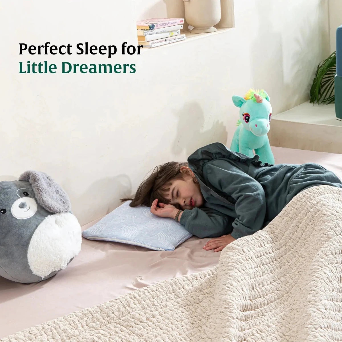 Little Dreamers - TinyComfort Kids Memory Foam Pillow (1 - 3 Years) - Baby - 1 - 3 Years - Pillow - The White Willow