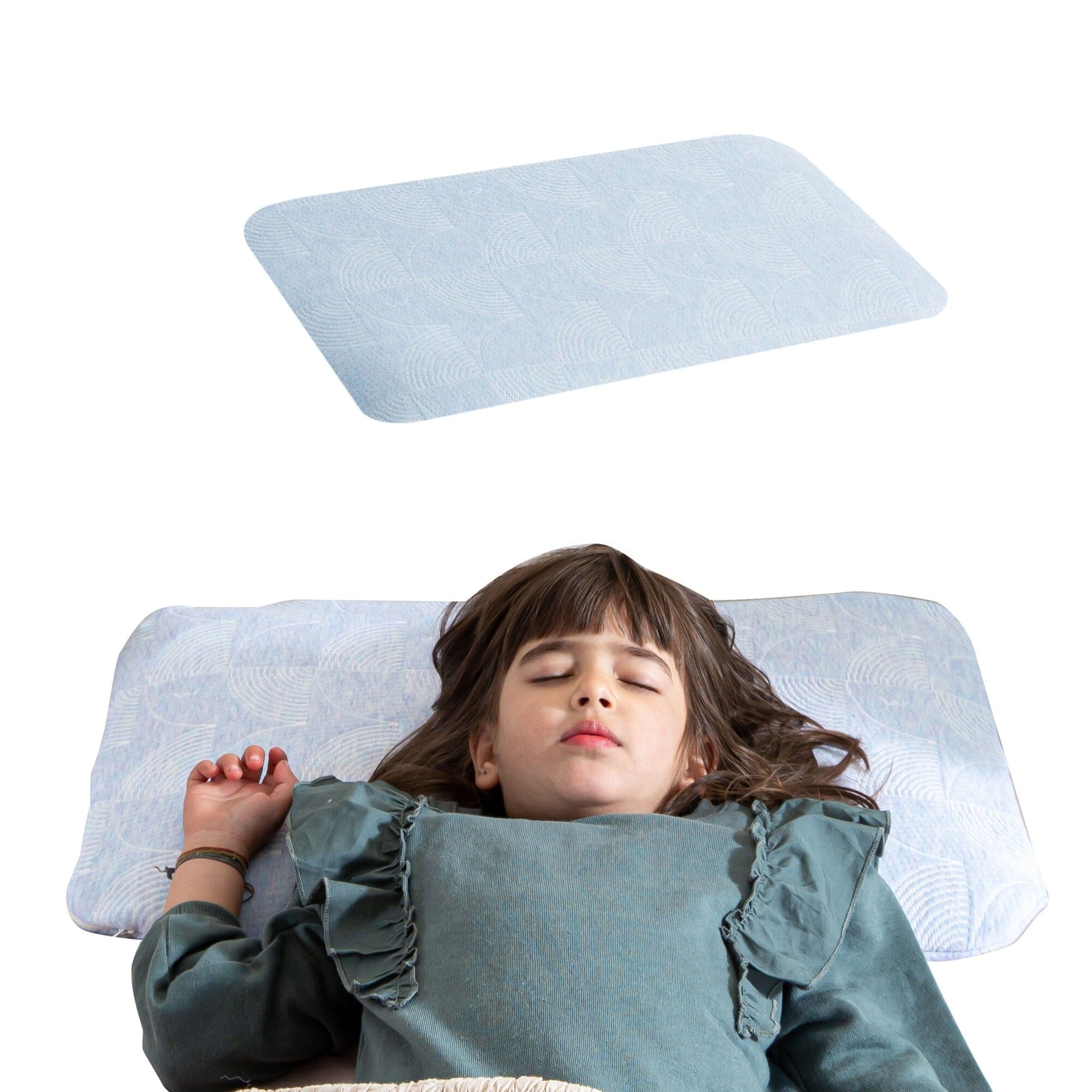Little Dreamers-TinyComfort Kids Memory Foam Pillow (1-3 Years) Baby-1-3 Years-Pillow The White Willow Green 