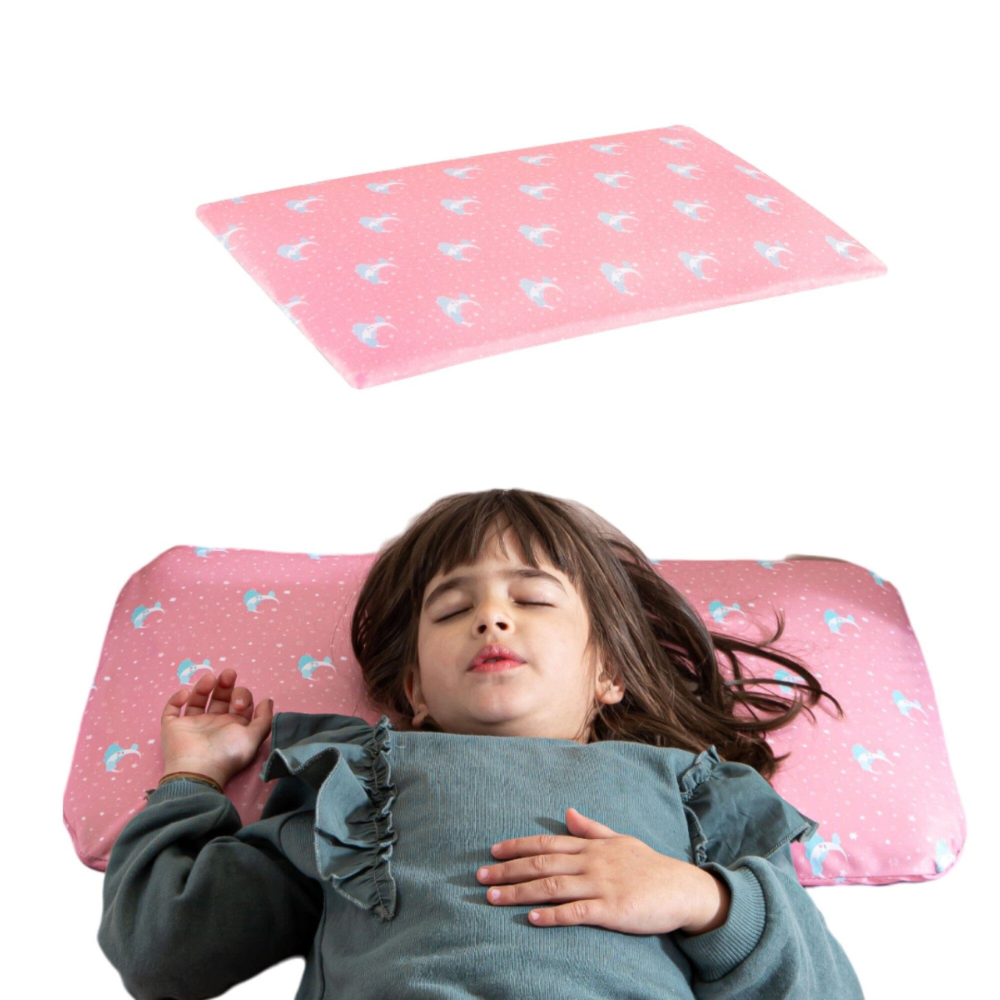 Little Dreamers-TinyComfort Kids Memory Foam Pillow (1-3 Years) Baby-1-3 Years-Pillow The White Willow Pink 