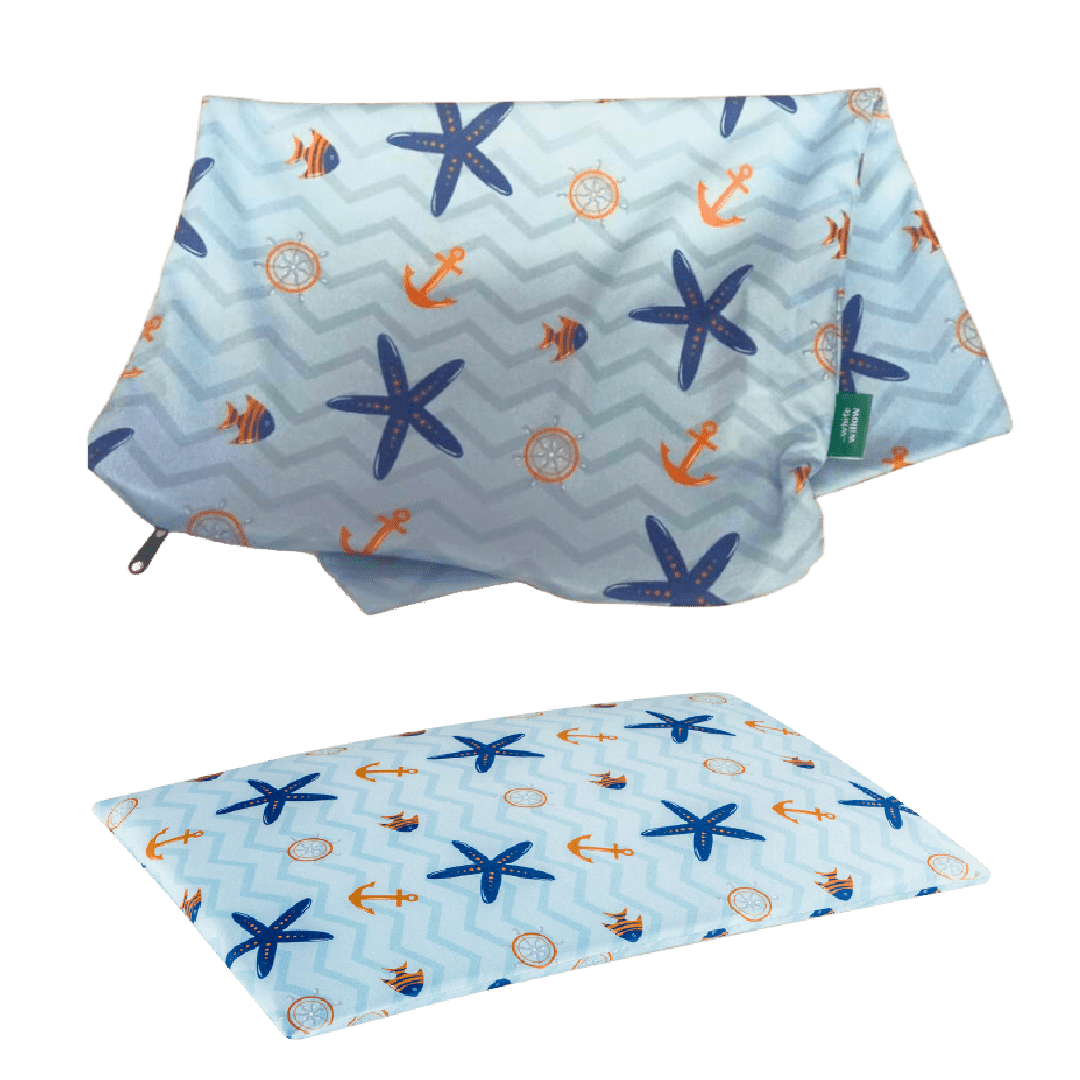Little Dreamers TinyComfort Pillow Cover Only Pillow Cover The White Willow Blue 