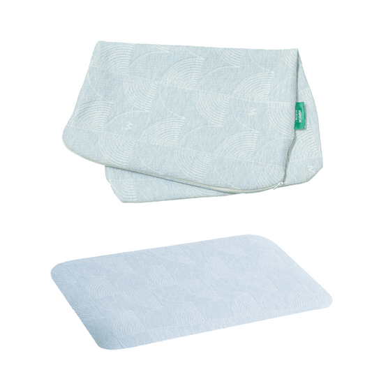 Little Dreamers TinyComfort Pillow Cover Only Pillow Cover The White Willow Misty Blue Hush 