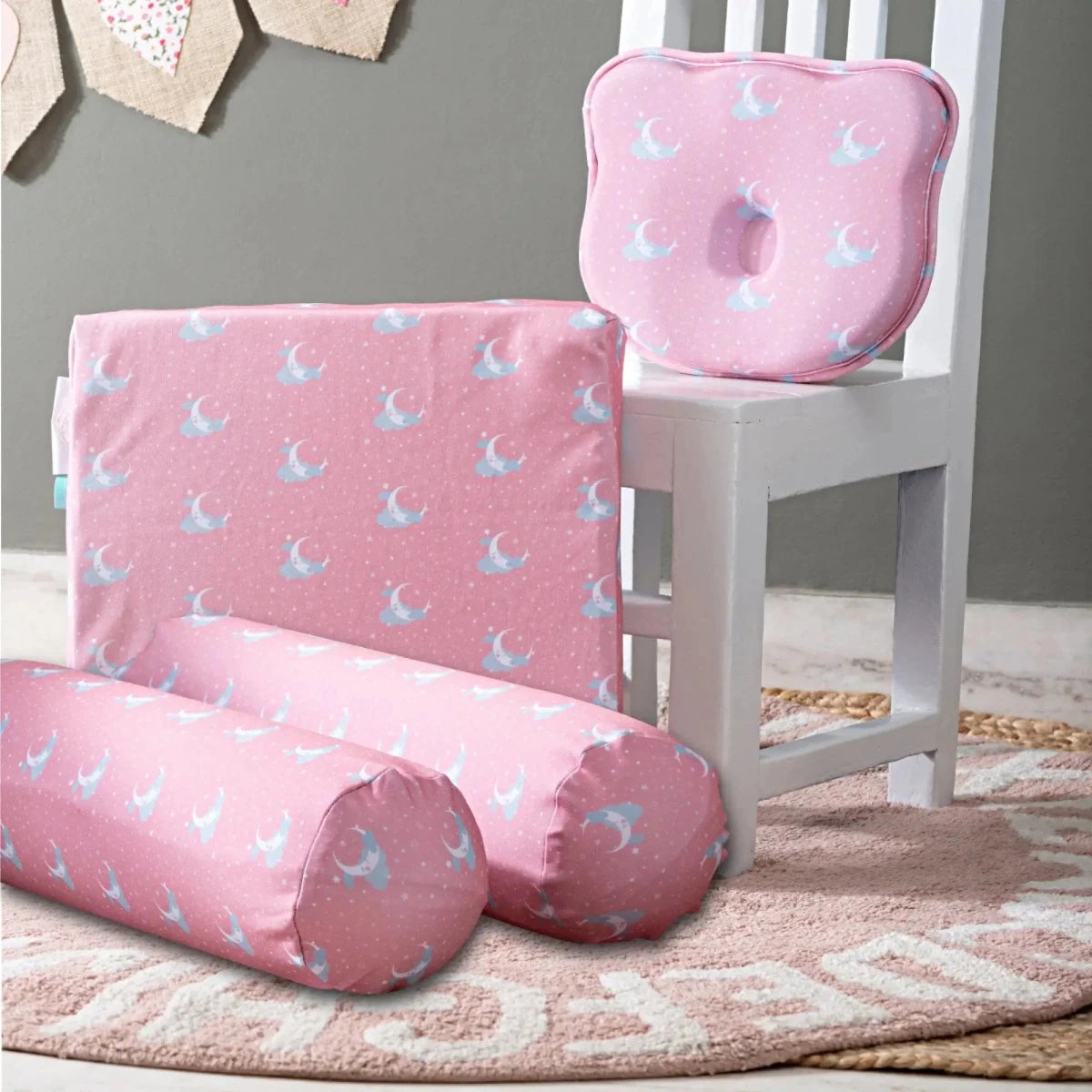 Moonstar - Baby Essentials Combo - Medium Firm - Combo - 0 - 12 Months - Baby - Pillow - The White Willow
