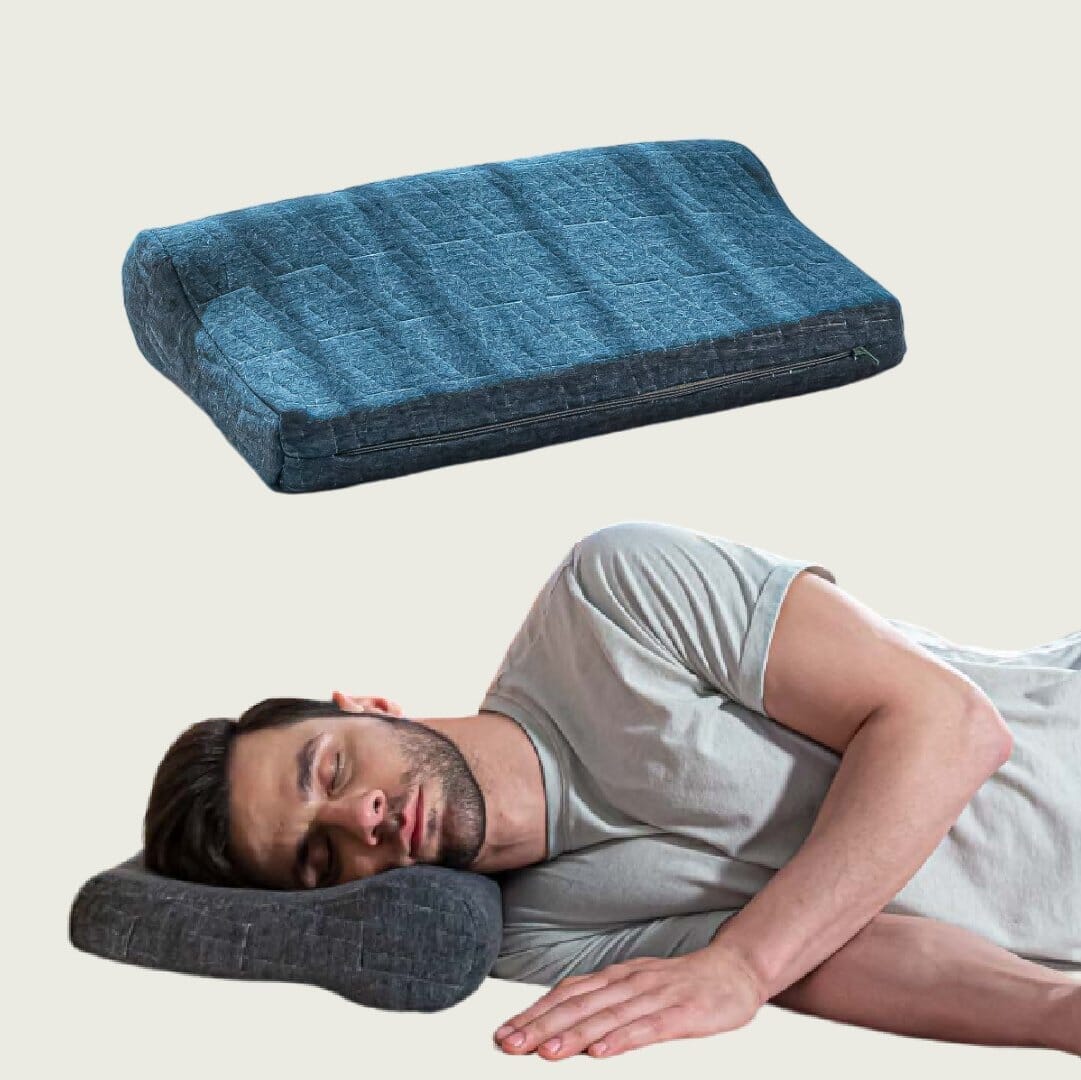 NeckFlex Dual Loft Cervical Alignment Pillow Contour Pillow The White Willow Firm Midnight Serene 