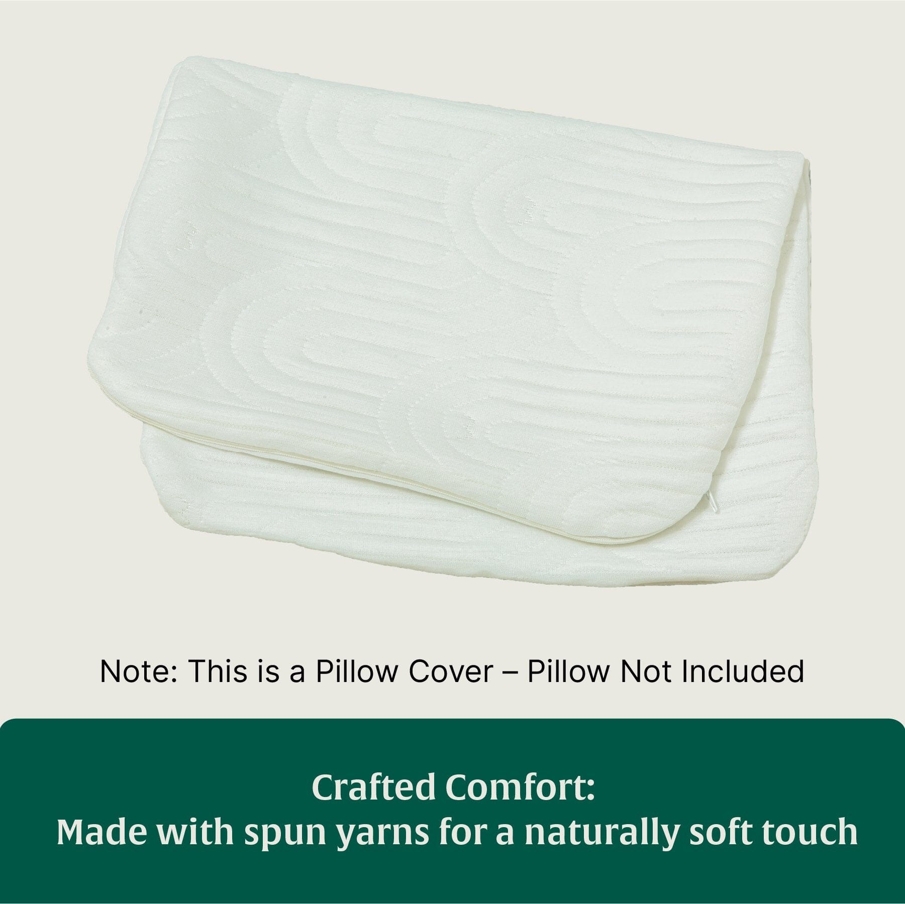 NeckFlex Dual Loft Cervical Alignment Pillow Cover Only Pillow Cover The White Willow 