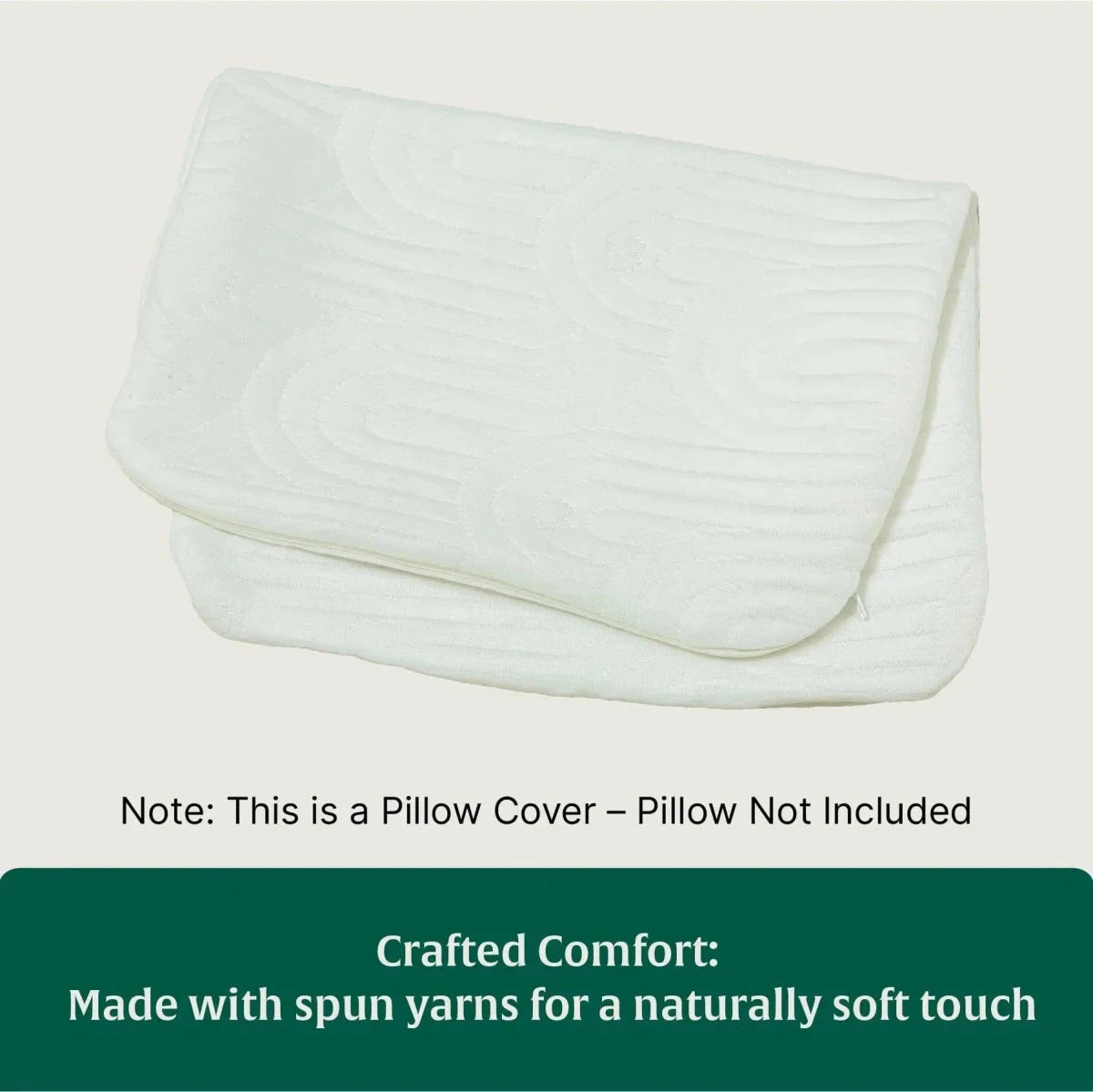 NeckFlex Dual Loft Cervical Alignment Pillow Cover Only Pillow Cover The White Willow 