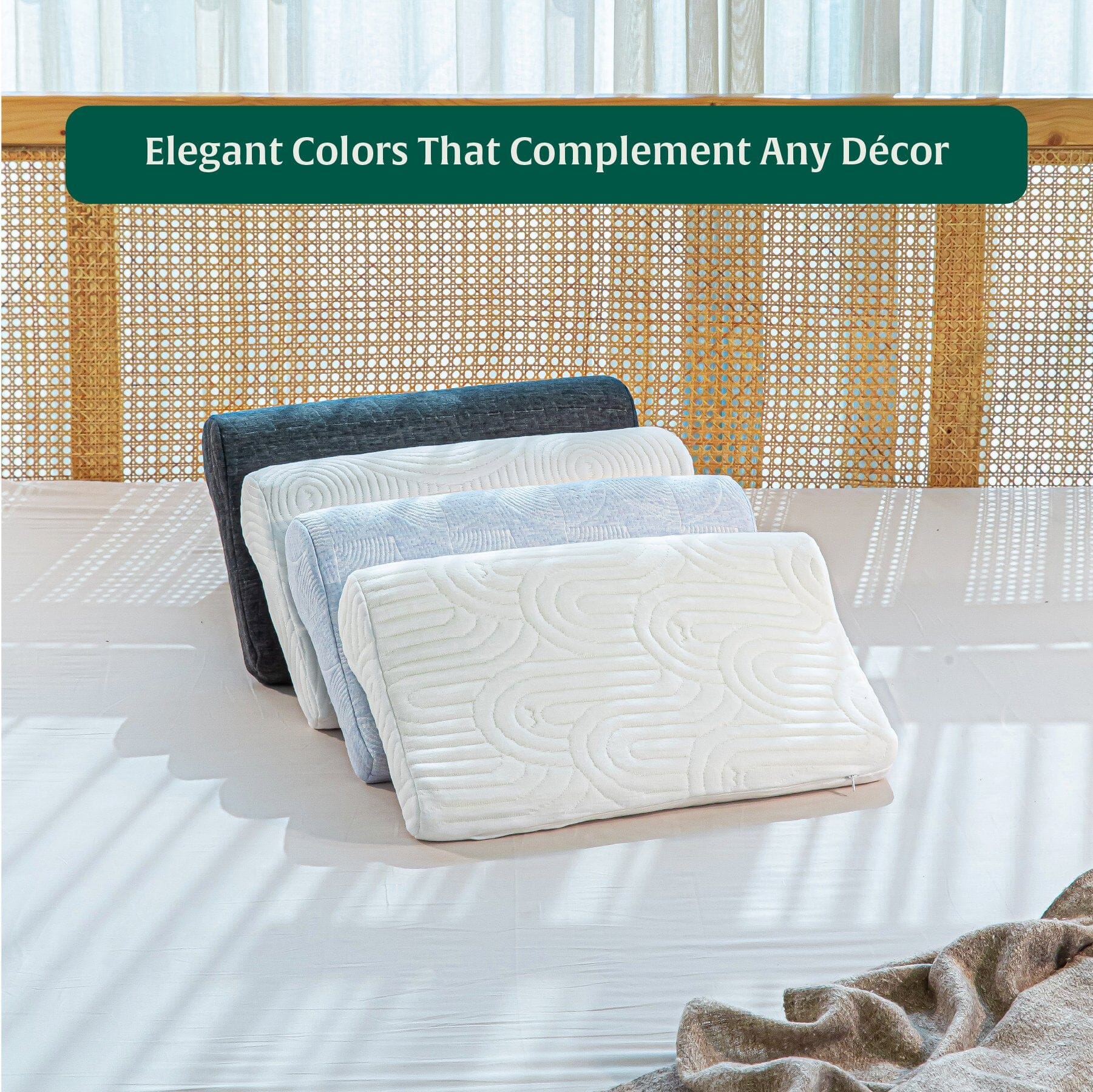 NeckFlex Dual Loft Cervical Alignment Pillow Cover Only Pillow Cover The White Willow 
