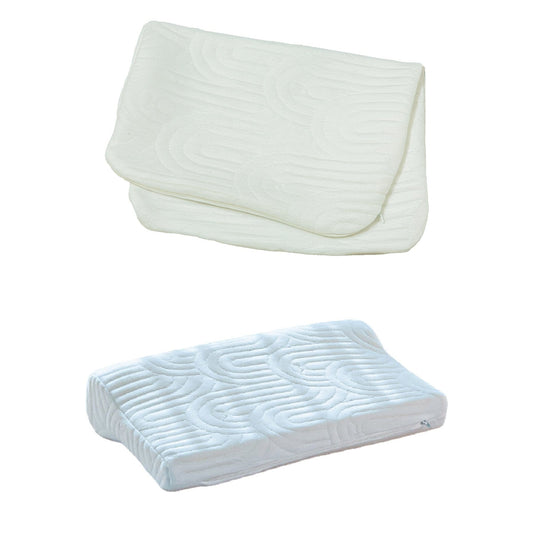 NeckFlex Dual Loft Cervical Alignment Pillow Cover Only Pillow Cover The White Willow 