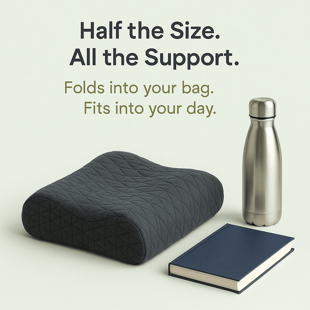 Notus - Memory foam Small Contour Travel Pillow - Medium Firm Travel Pillow The White Willow 