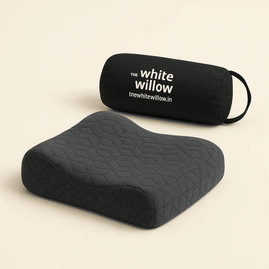 Notus - Memory foam Small Contour Travel Pillow - Medium Firm Travel Pillow The White Willow 