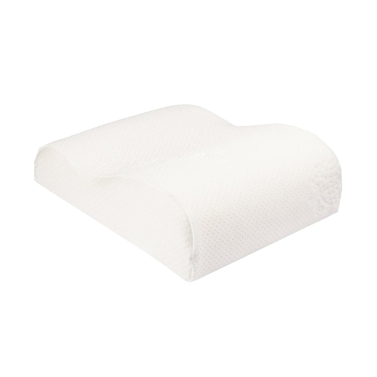 Notus - Memory foam Small Contour Travel Pillow - Medium Firm Travel Pillow The White Willow White 