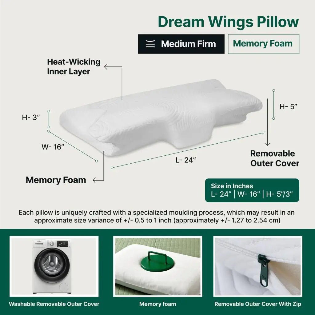 Dream Wings Butterfly Shoulder Support Pillow - Contour Pillow - The White Willow