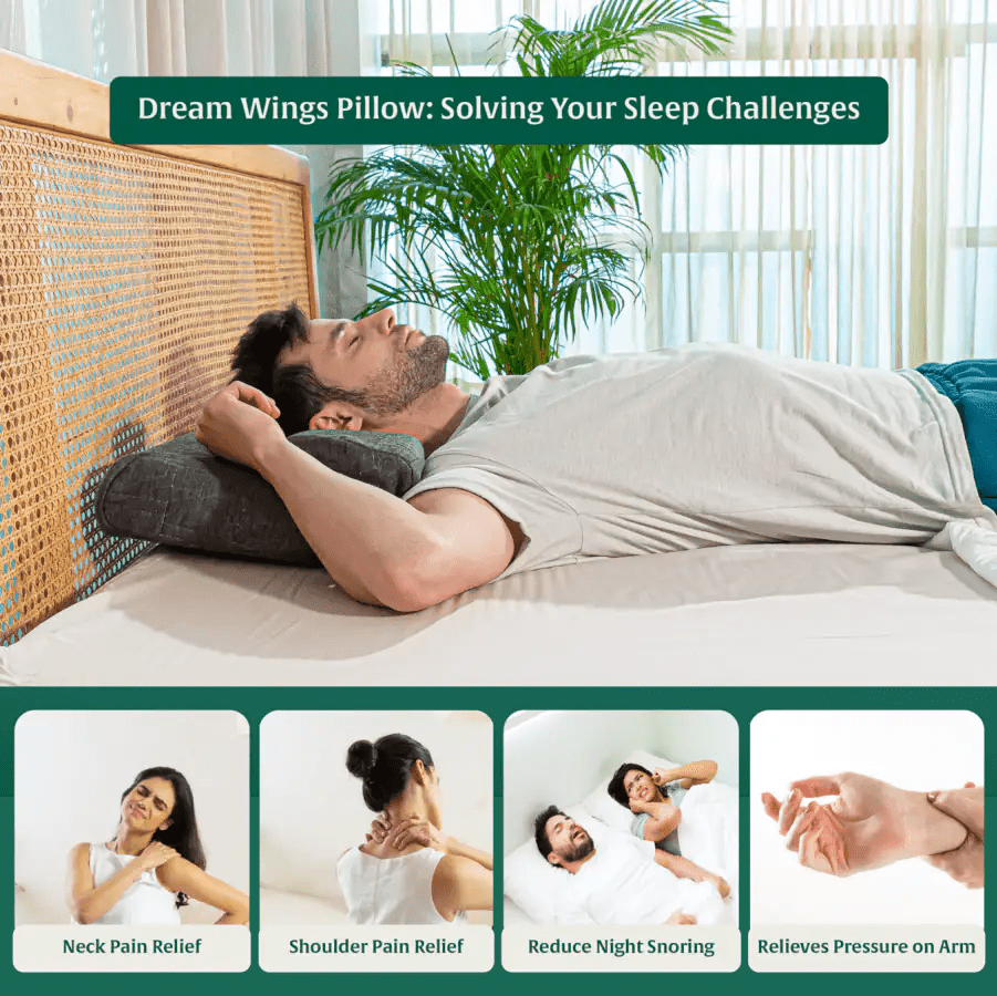 Dream Wings Butterfly Shoulder Support Pillow - Contour Pillow - The White Willow