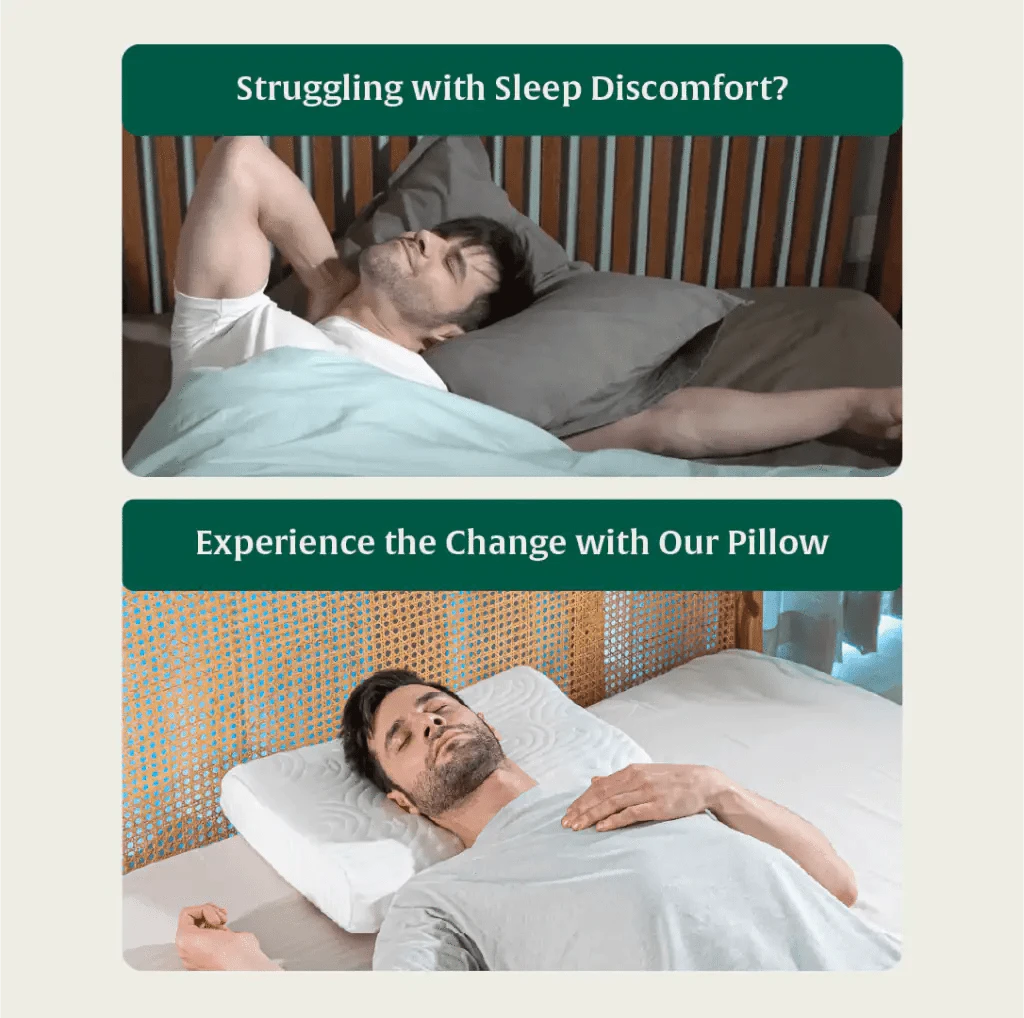 Original Cervical Pillow- Cooling Gel Memory Foam- Medium Firm Contour Pillow The White Willow 