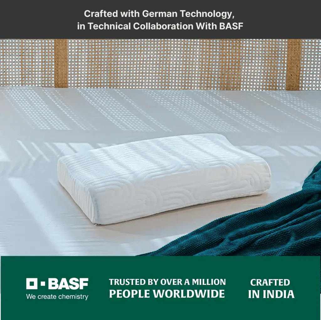 Original Cervical Pillow- Cooling Gel Memory Foam- Medium Firm Contour Pillow The White Willow 