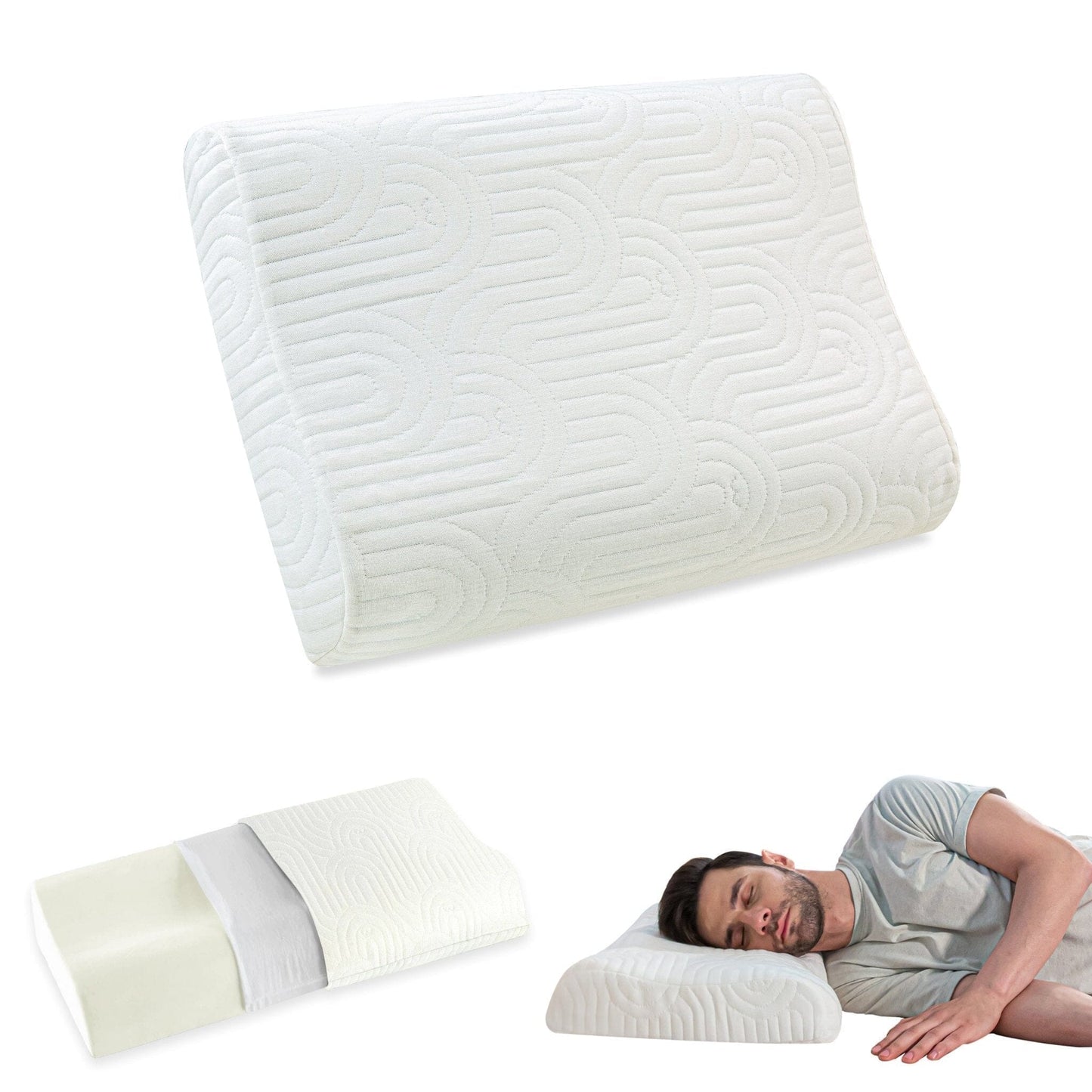 Original Cervical Pillow - Memory Foam - Medium Firm - Contour Pillow - The White Willow