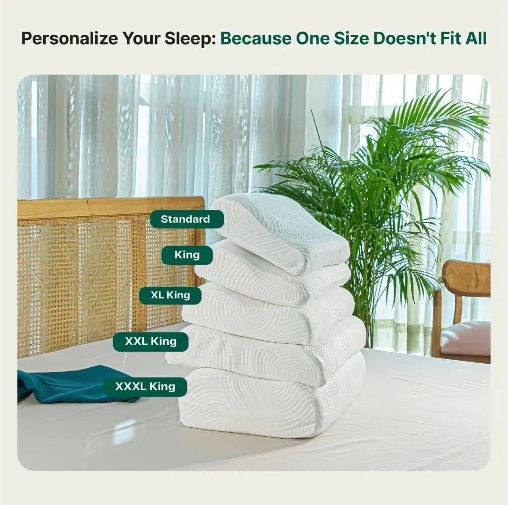 Original Cervical Pillow- Memory Foam- Medium Firm Contour Pillow The White Willow 