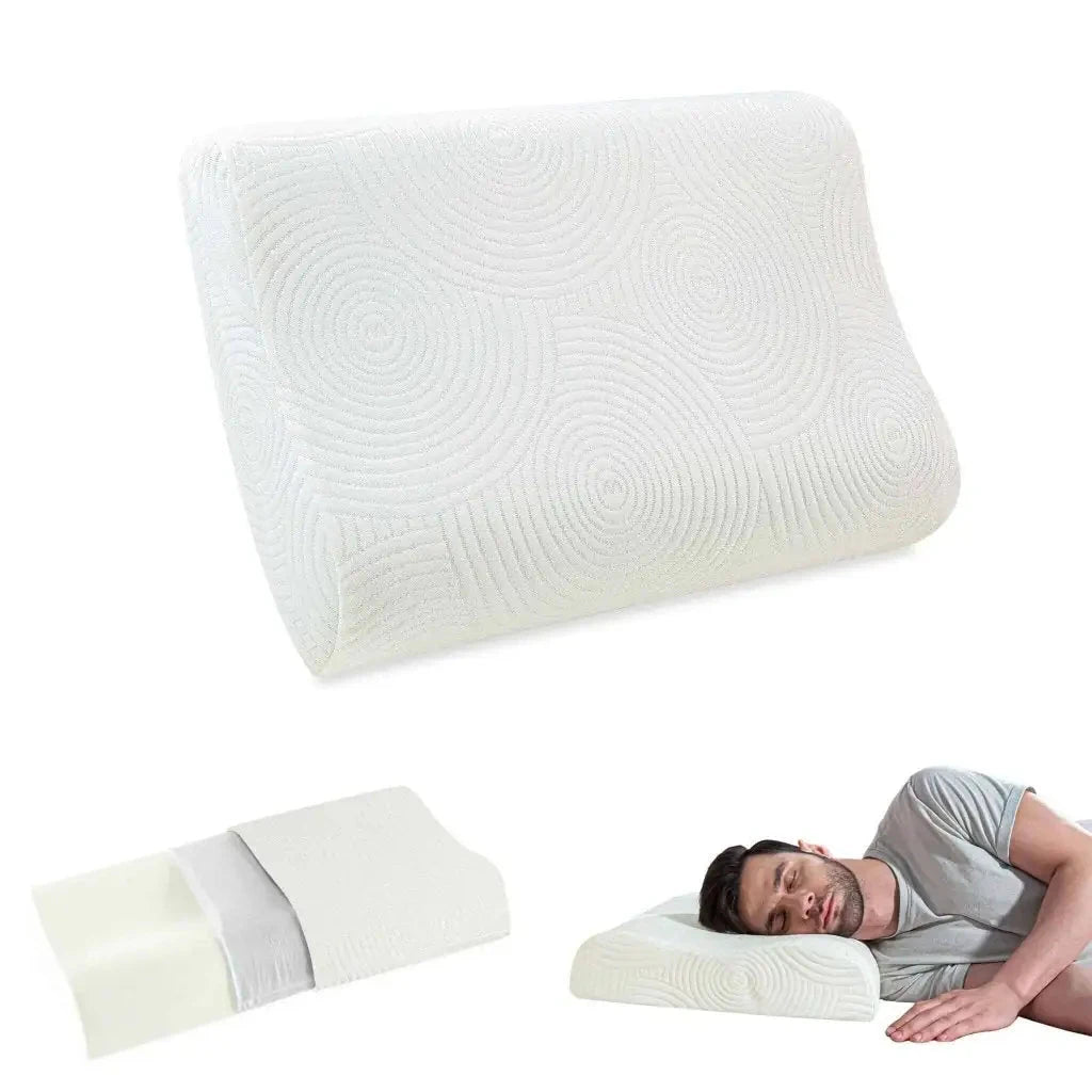 Original Cervical Pillow- Memory Foam- Medium Firm Contour Pillow The White Willow Lunar Soft Standard Size: 20 x 12 x 3/4 inch 1