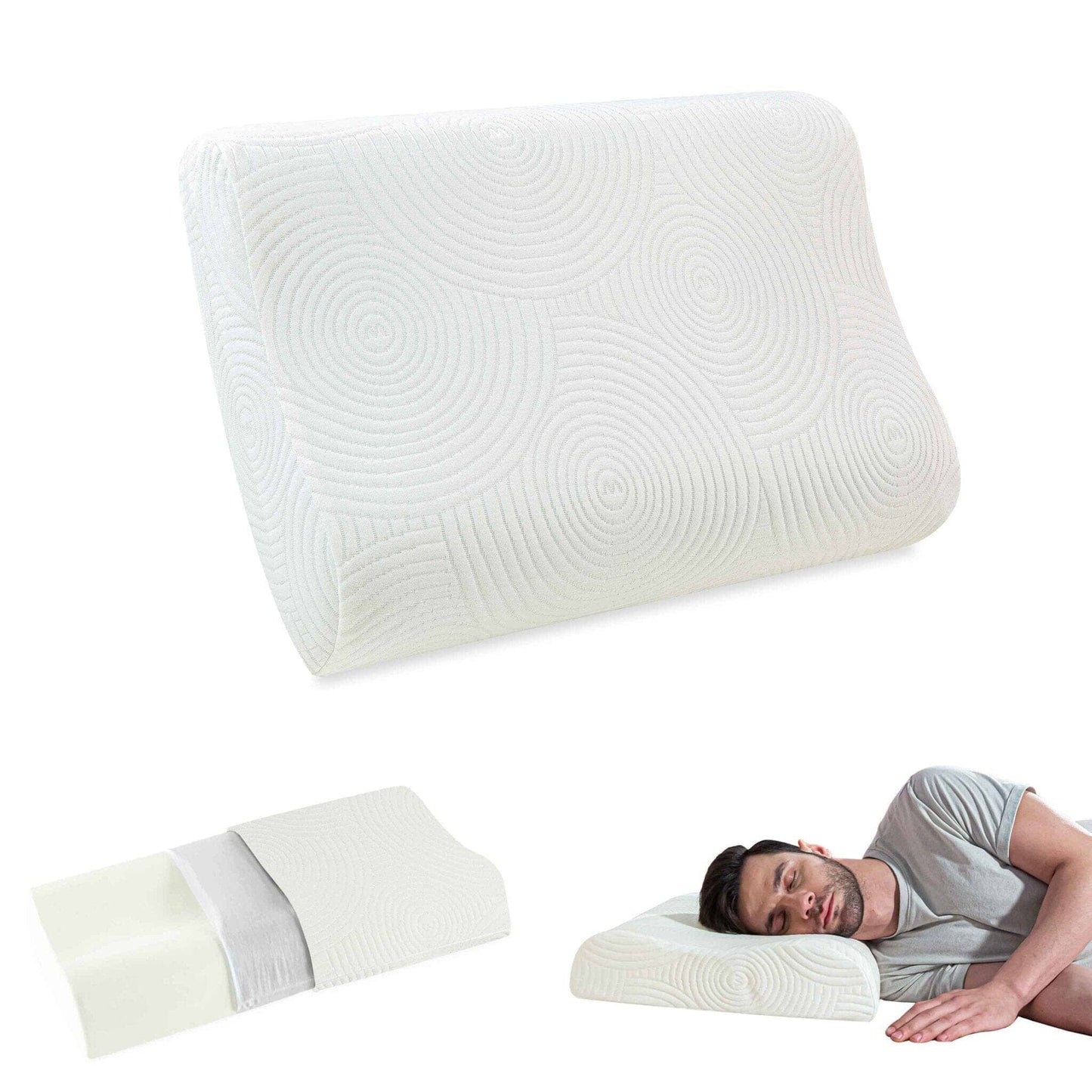 Original Cervical Pillow - Memory Foam - Medium Firm - Contour Pillow - The White Willow