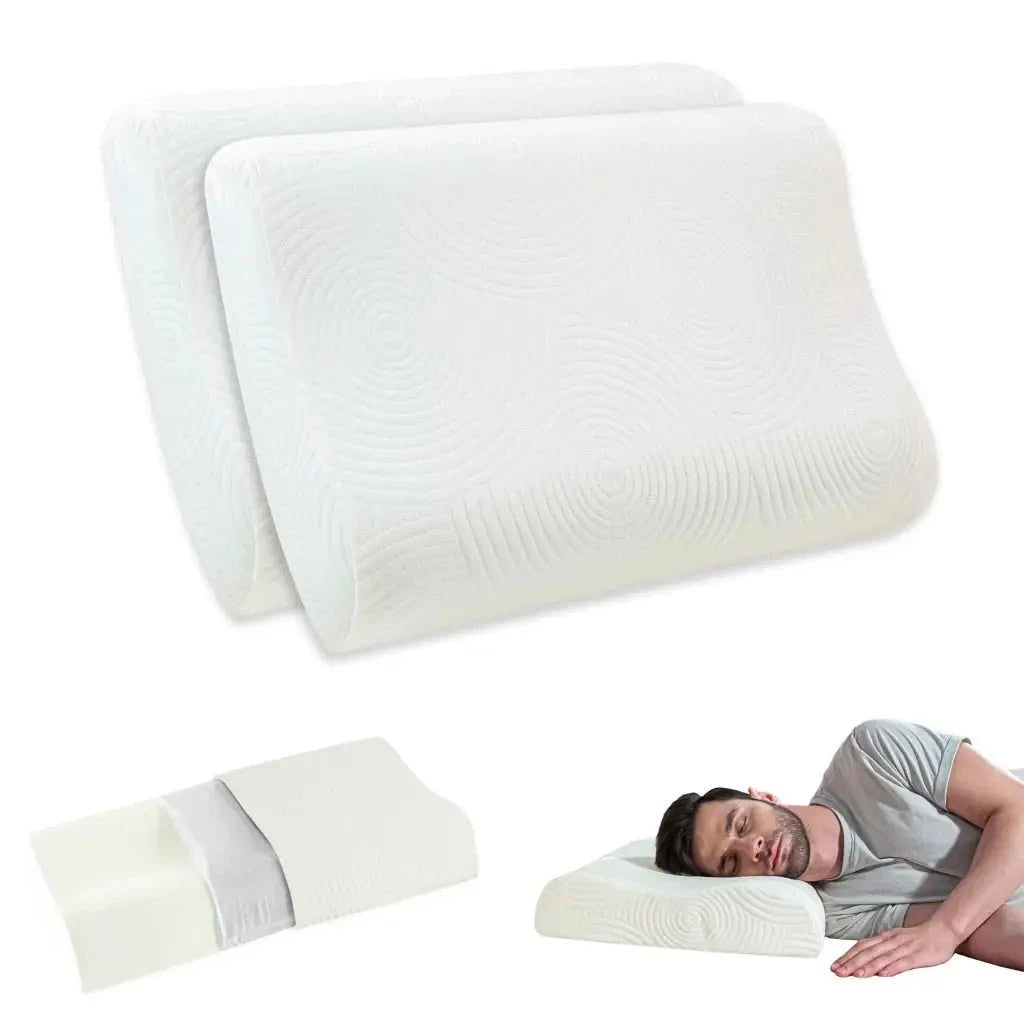 Original Cervical Pillow- Memory Foam- Medium Firm Contour Pillow The White Willow Lunar Soft Standard Size: 20 x 12 x 3/4 inch 2