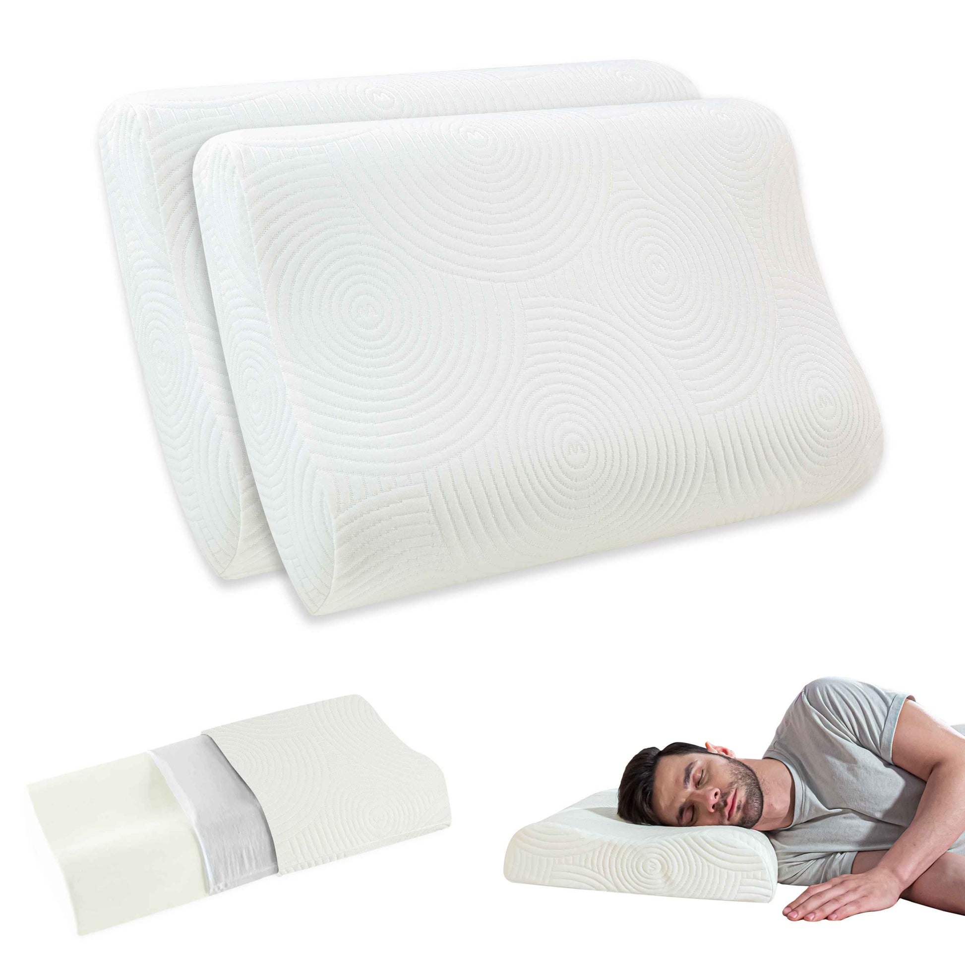 Original Contour Pillow - Memory Foam - Medium Firm - Contour Pillow - The White Willow