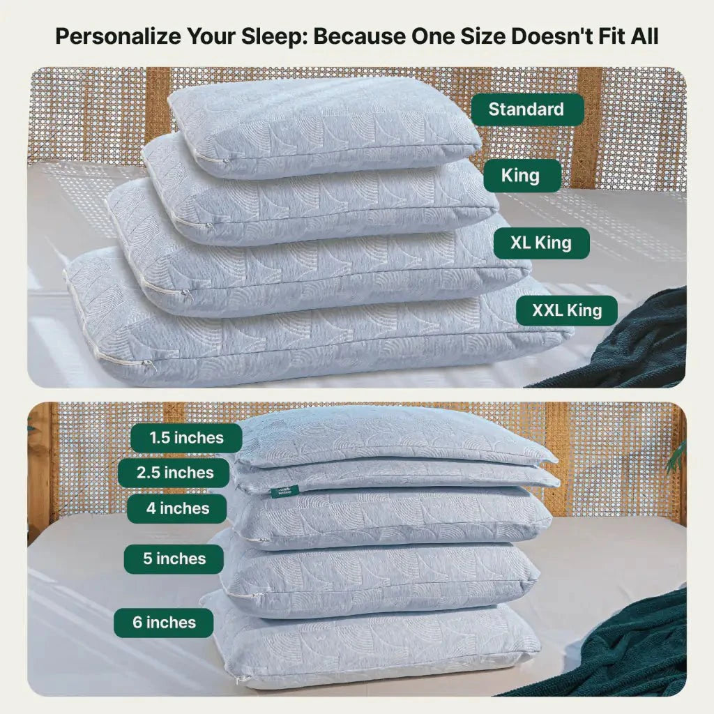 Original Pillow- Memory Foam- Medium Firm Regular Pillow The White Willow 