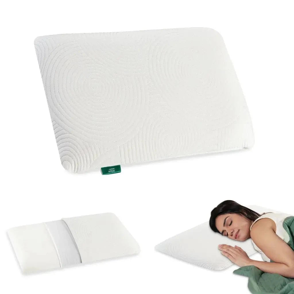 Original Pillow- Memory Foam- Medium Firm Regular Pillow The White Willow Lunar Soft Standard Size: 22 inch x 14 inch 1.5 inch