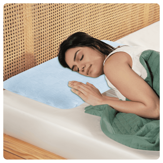 Original Pillow- Misty Blue Hush Regular Pillow The White Willow 