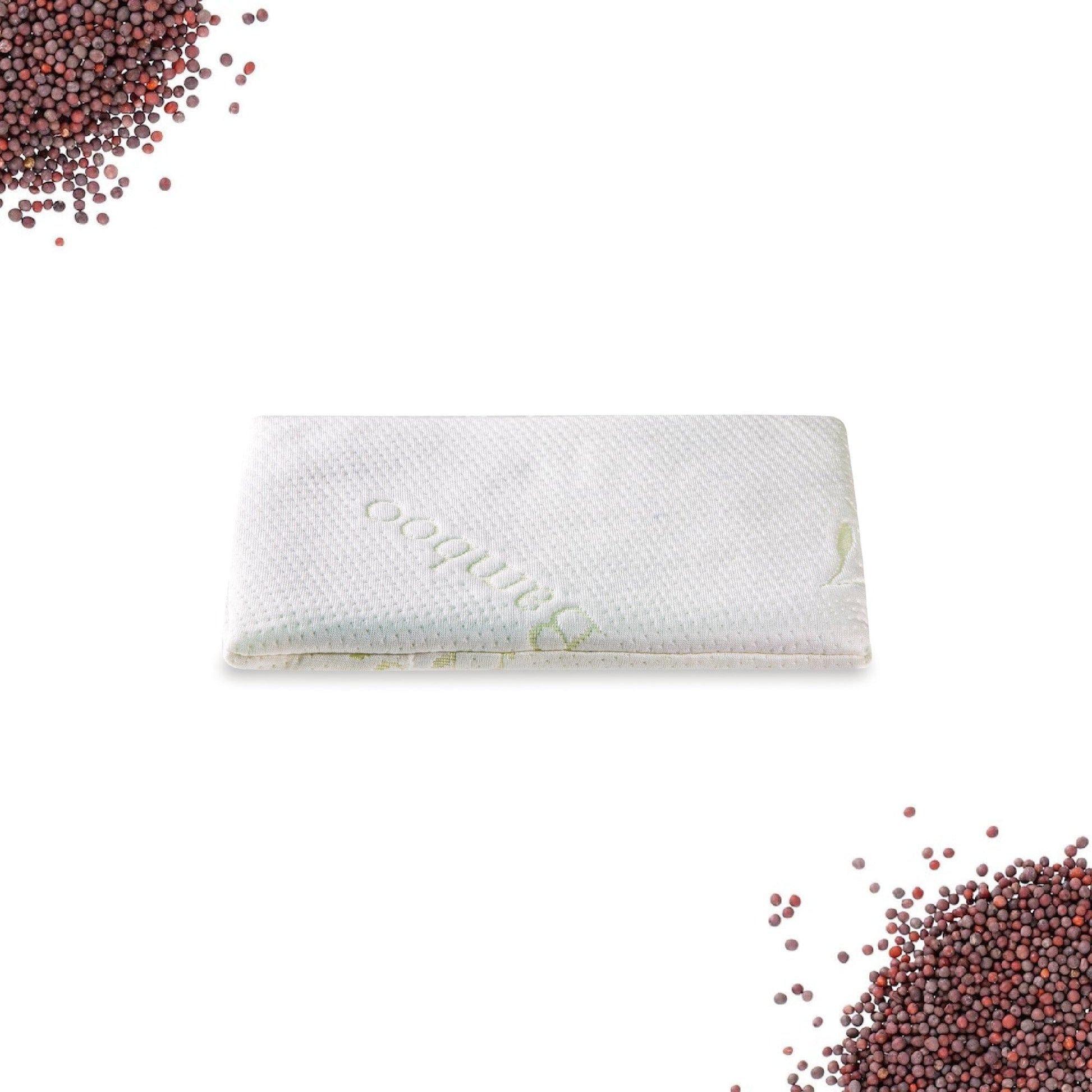 Paige- Mustard Seed Baby Head Shaping Pillow - Infant to 12 Months - Medium Firm The White Willow 
