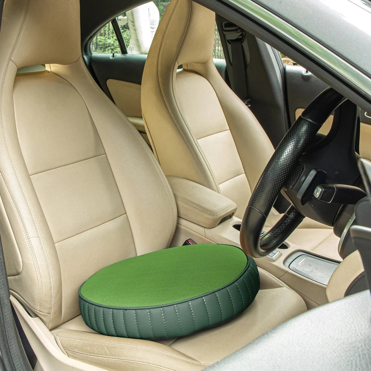 PoshRest Round Seat Pads Seat Cushion The White Willow 18 inch x 18 inch x 3 inch 2 Forest