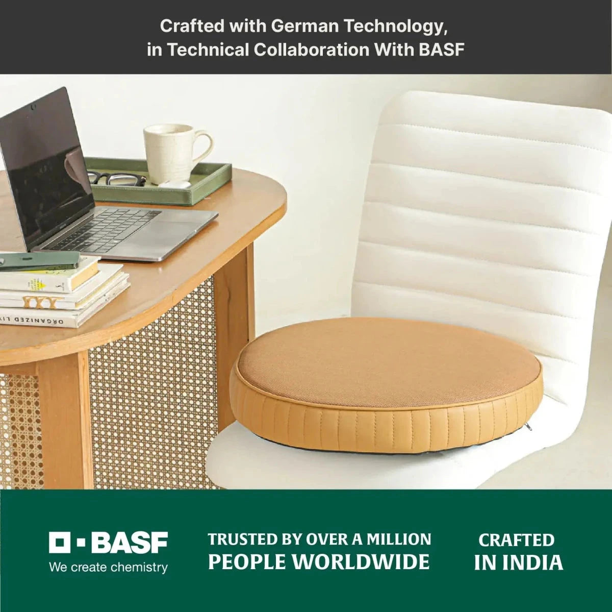 PoshRest Round Seat Pads Seat Cushion The White Willow 
