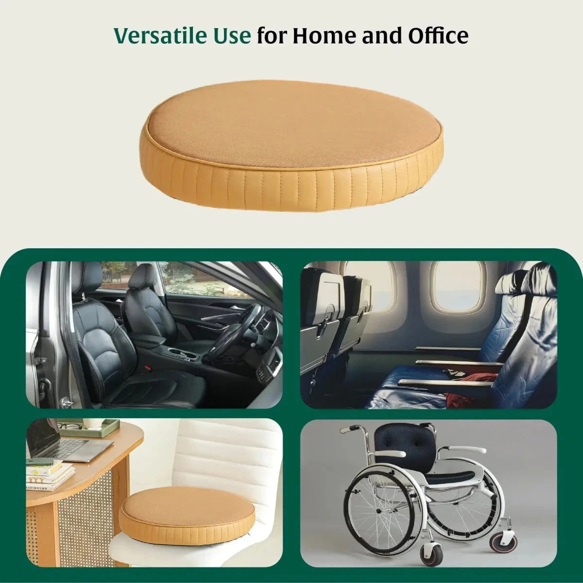 PoshRest Round Seat Pads Seat Cushion The White Willow 