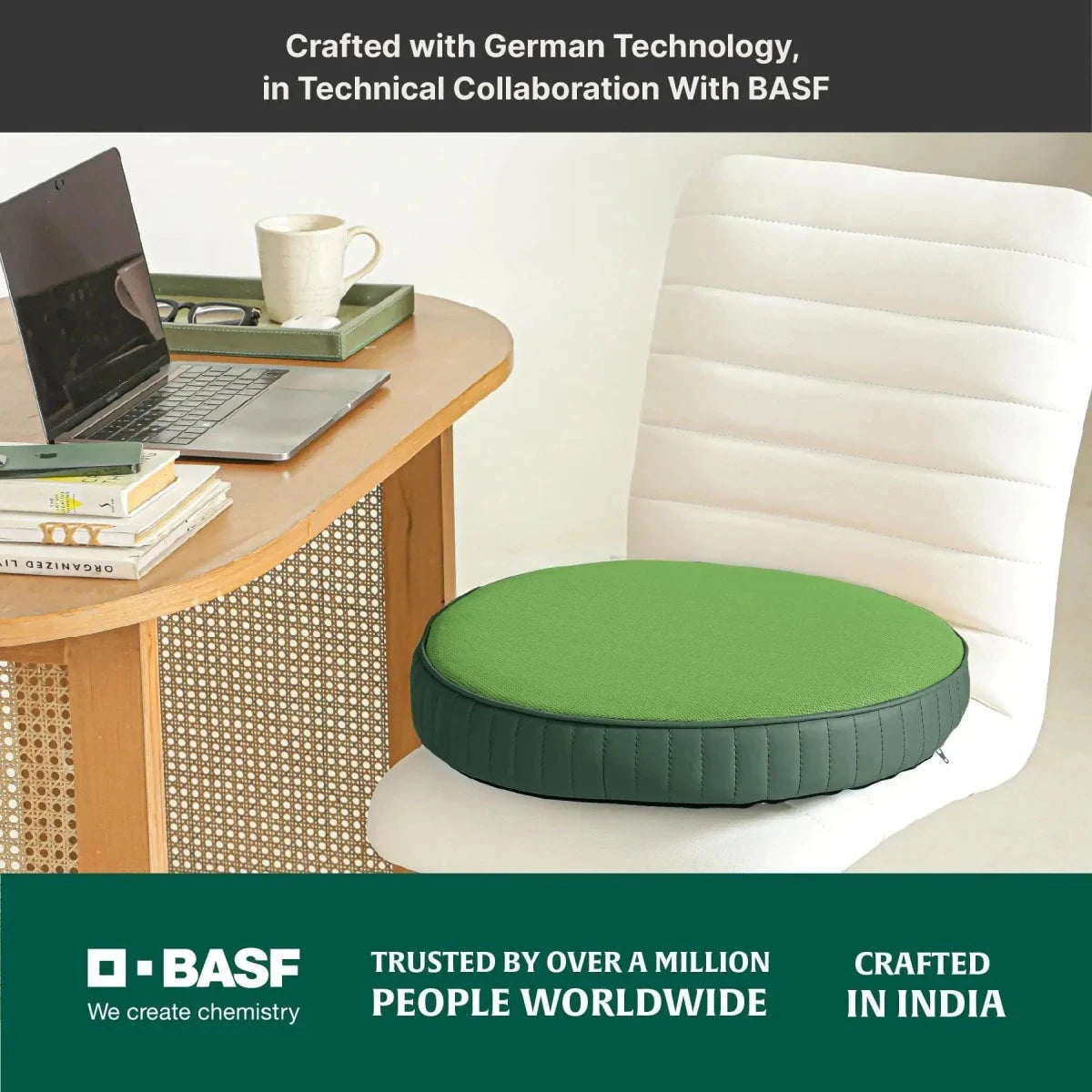 PoshRest Round Seat Pads Seat Cushion The White Willow 