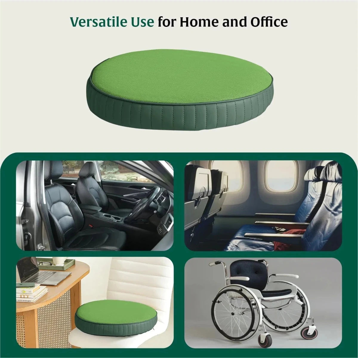 PoshRest Round Seat Pads Seat Cushion The White Willow 