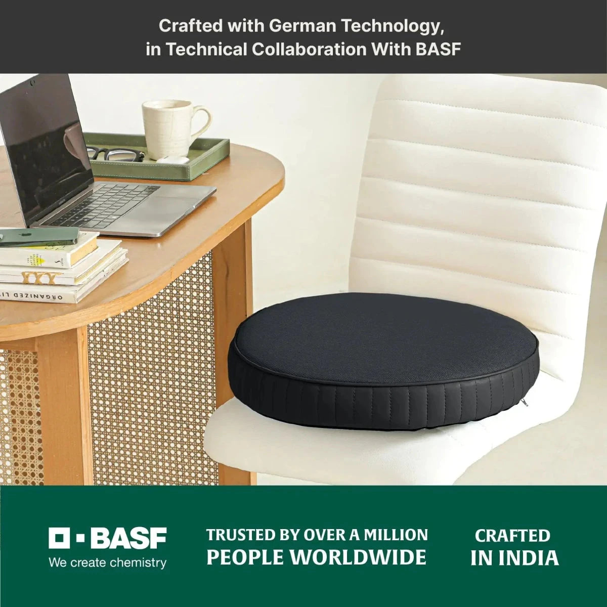 PoshRest Round Seat Pads Seat Cushion The White Willow 