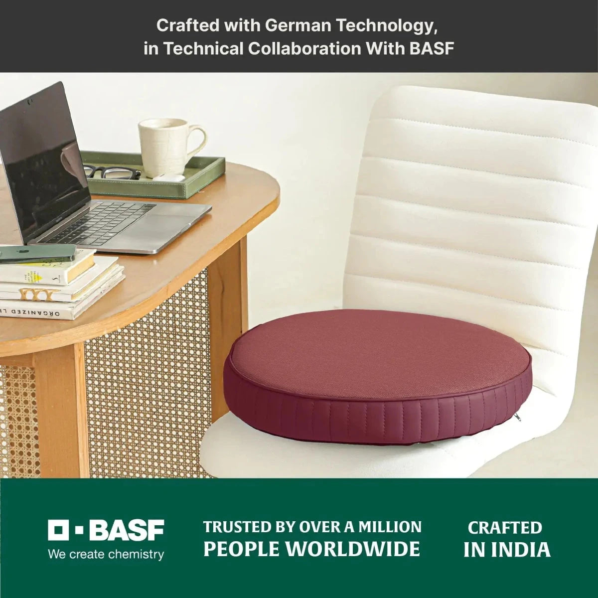 PoshRest Round Seat Pads Seat Cushion The White Willow 
