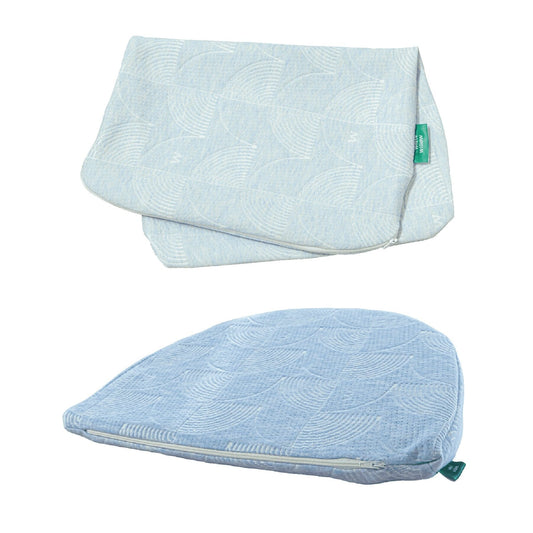 Pregnancy Pillow Cover Only The White Willow Misty Blue Hush 