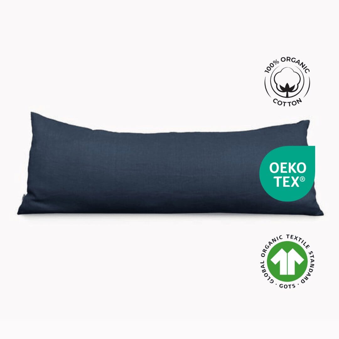 Premium Organic Cotton Comfy Nest Full Body Pillow Cover- Pack of 1 The White Willow 