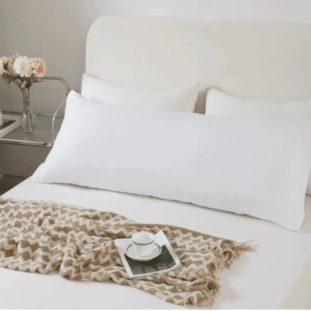 Premium Organic Cotton Comfy Nest Full Body Pillow Cover - Pack of 1 - Pillow Cover - The White Willow