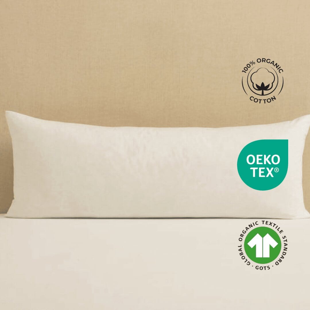 Premium Organic Cotton Comfy Nest Full Body Pillow Cover- Pack of 1 The White Willow 