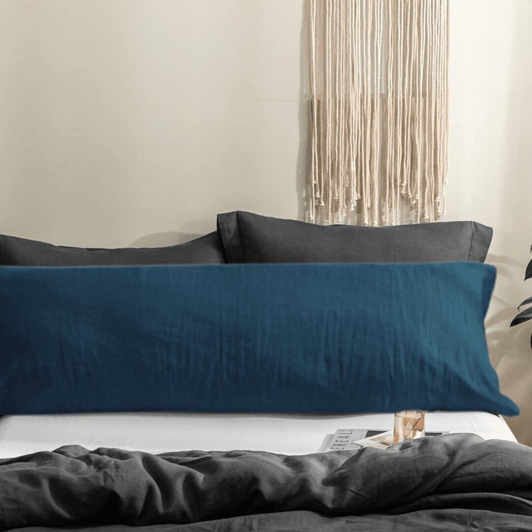 Premium Organic Cotton Comfy Nest Full Body Pillow Cover- Pack of 1 The White Willow 