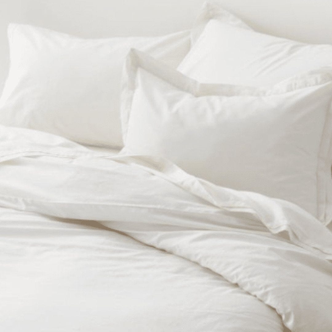 Premium Organic Cotton Original Pillow Covers- Pack of 2 The White Willow 27 inch x 20 inch Pearl 
