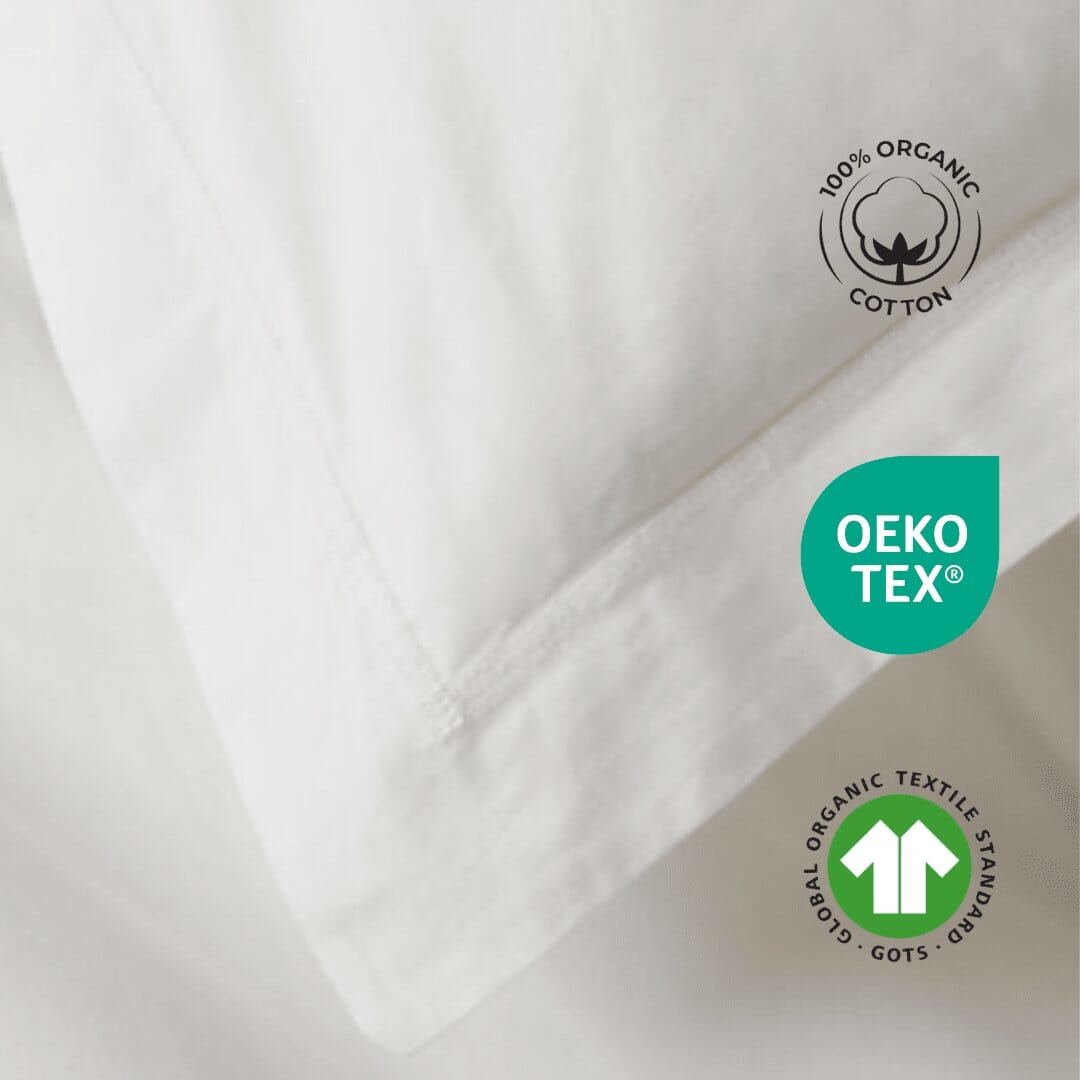 Premium Organic Cotton Original Pillow Covers- Pack of 2 The White Willow 