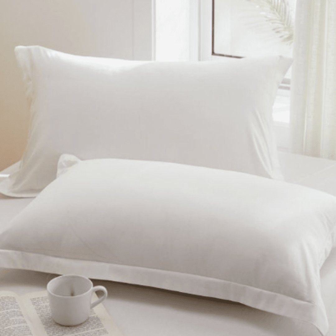 Premium Organic Cotton Pillow Covers - Pack of 2 - The White Willow