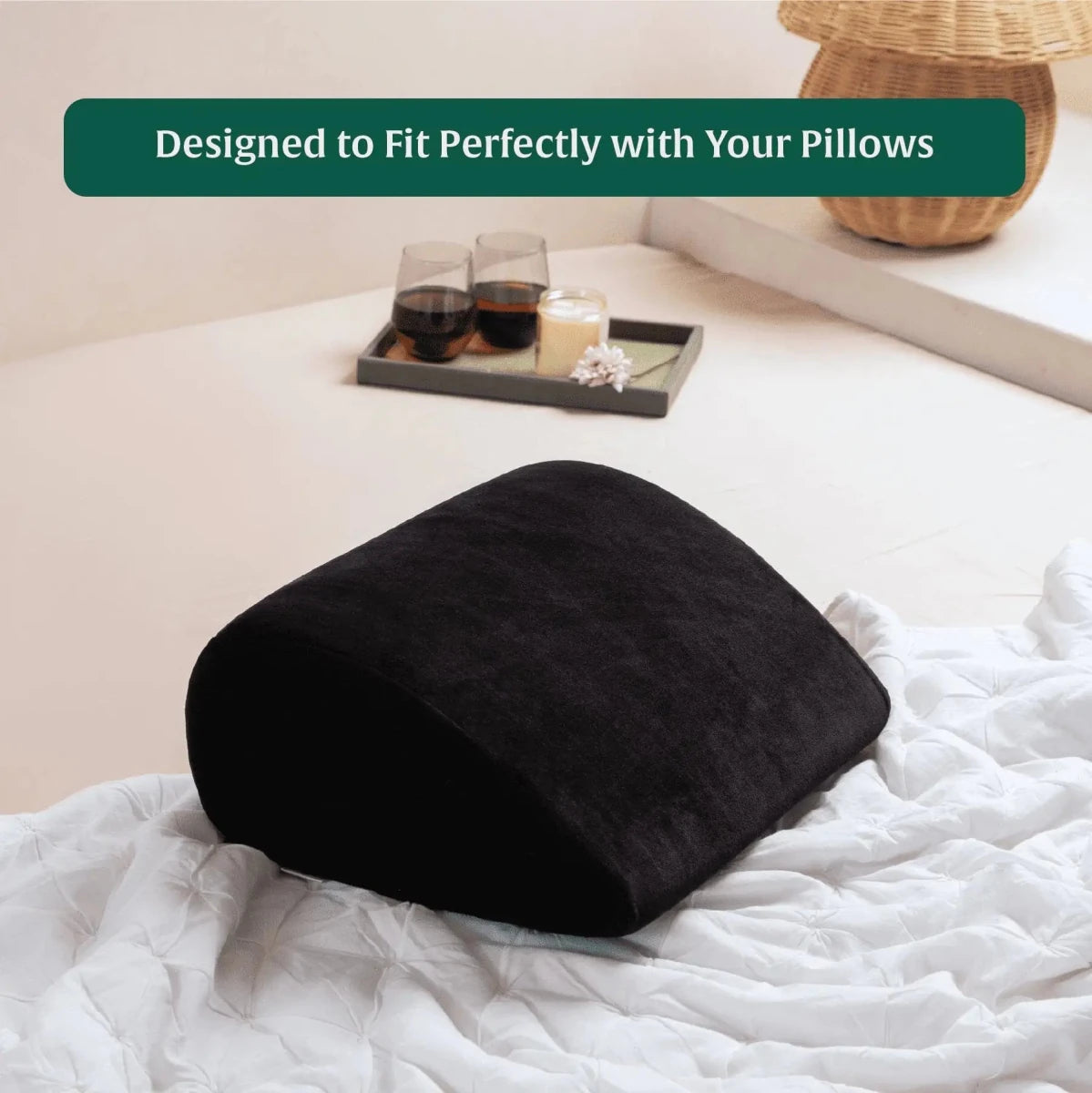 Roundabout Soft Fabric Wedge Pillow Cover With Zip Closure Case - Pillow Cover - The White Willow