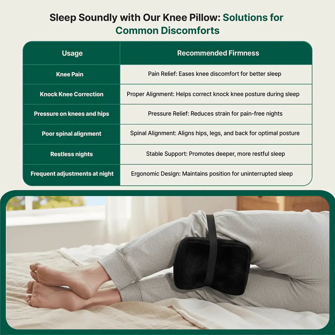 SecureComfort Knee Rest Pillow - Leg Support Pillow - The White Willow