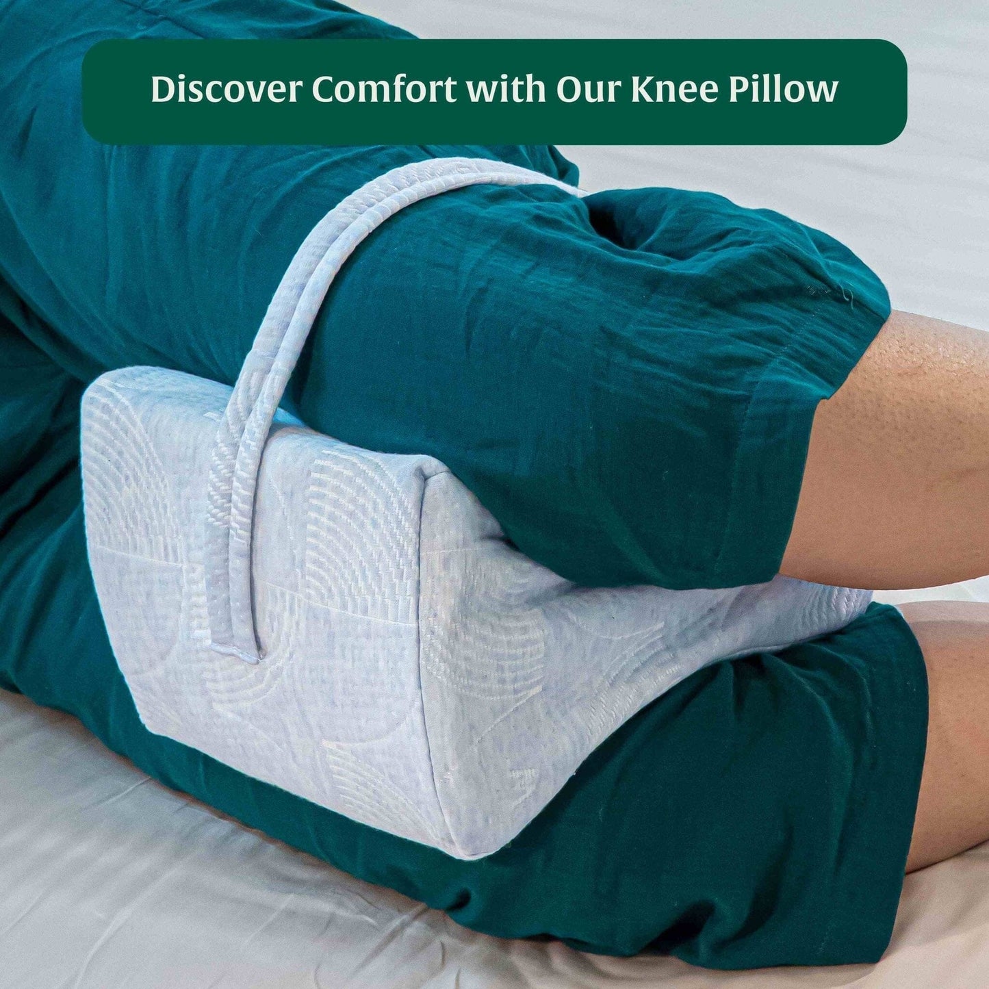 SecureComfort Knee Rest Pillow - Leg Support Pillow - The White Willow