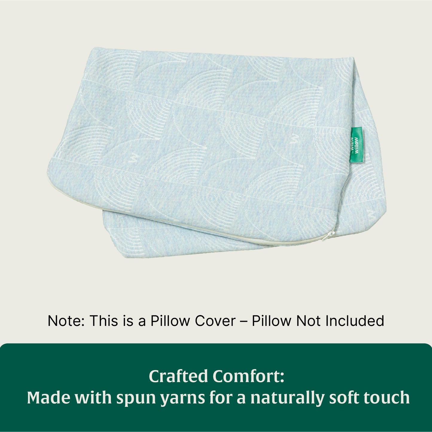 SecureComfort Knee Rest Pillow Cover Only - The White Willow